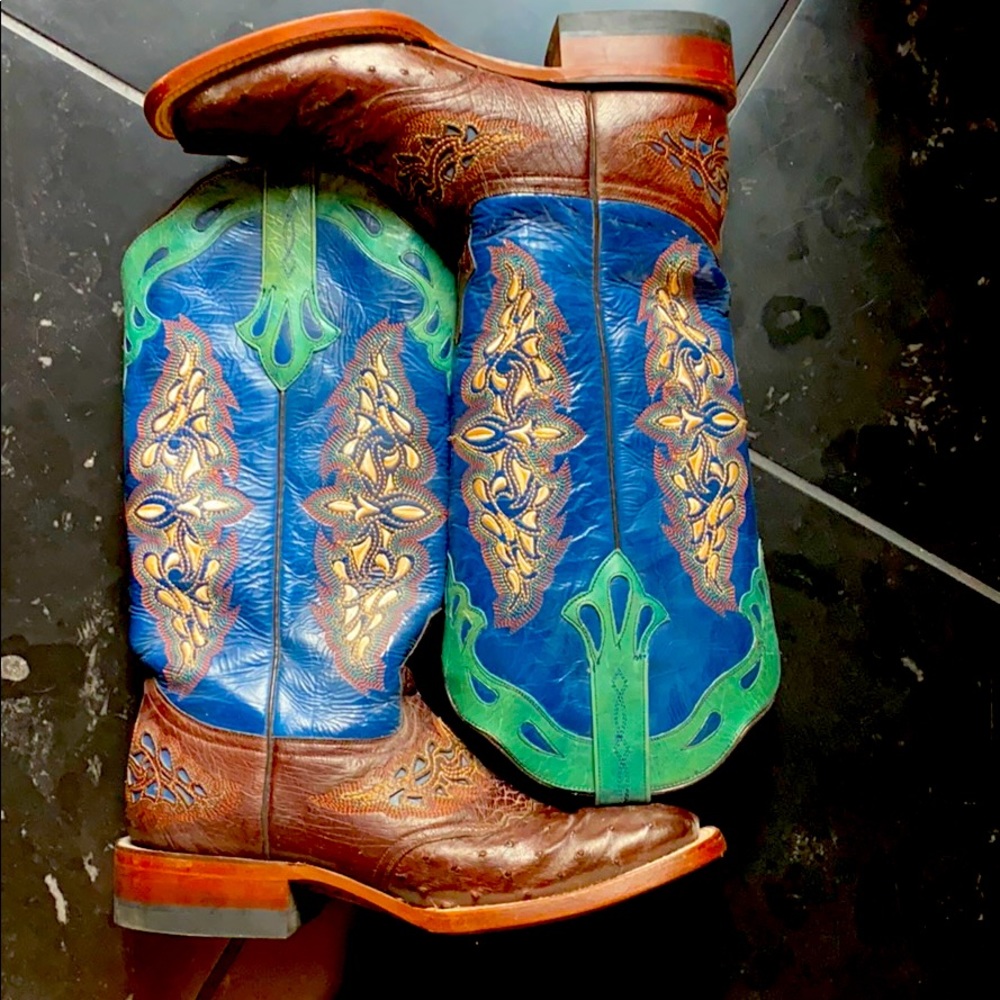 Lucchese ostrich cowboy boots